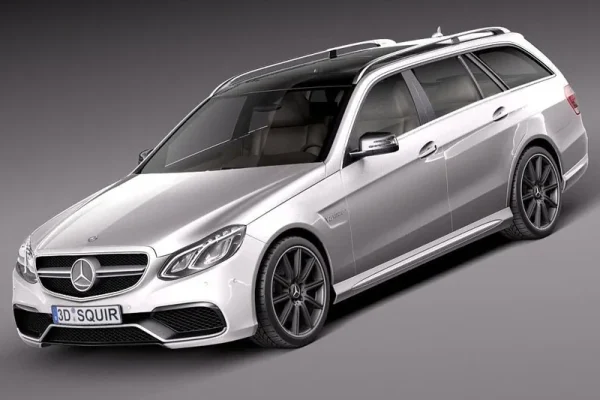 奔驰梅赛德斯E63 AMG Estate 2014汽车3D/C4D模型