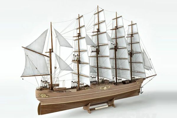 Sailboat帆船装饰摆件3D模型