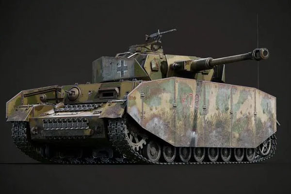 Panzerkampfwagen IV中型坦克3D模型