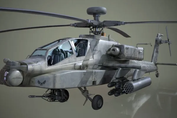 AH-64武装直升机3D模型