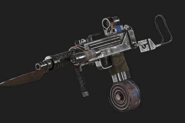 Mac-10 (Post-Apocalyptic)冲锋枪3D模型